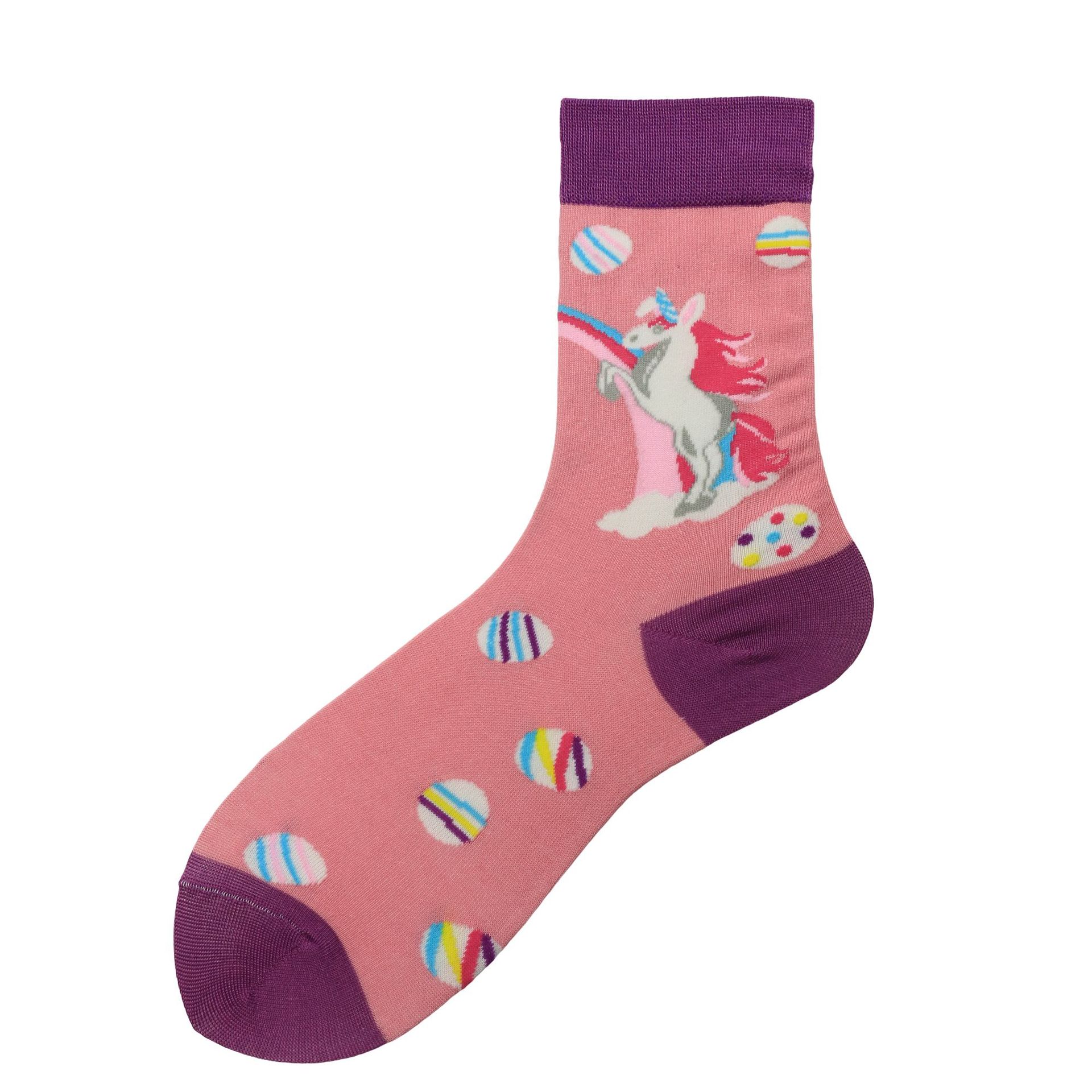 2020 Winter Socks Fashionable Socks Rainbow Horse Animal Series Socks